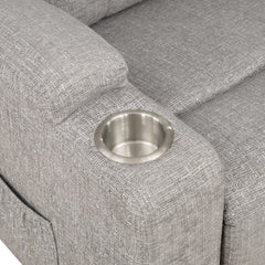 Evander Gray Power Lift Recliner - Ornate Home