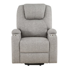 Evander Gray Power Lift Recliner - Ornate Home