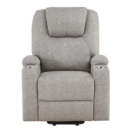 Evander Gray Power Lift Recliner - Ornate Home