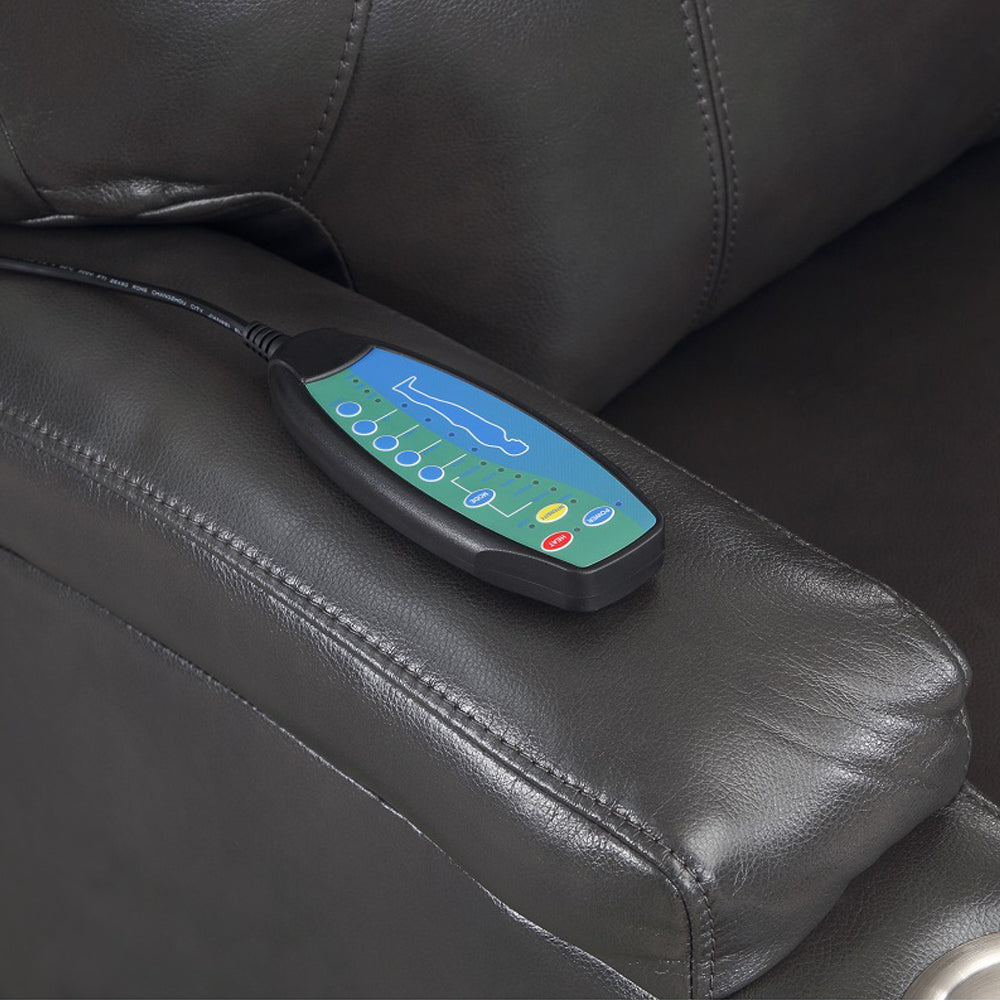 Evander Gunmetal Power Lift Recliner - Ornate Home