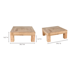 Evander Natural Coffee Table - Ornate Home