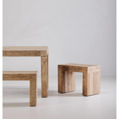 Evander Natural Dining Stool - Ornate Home