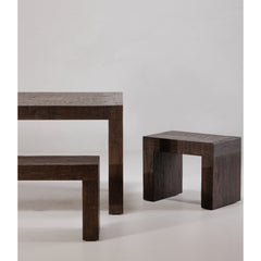 Evander Rustic Brown Dining Stool - Ornate Home