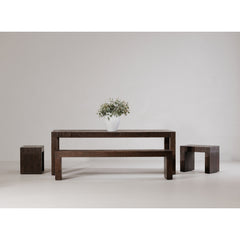 Evander Rustic Brown Dining Stool - Ornate Home