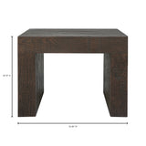 Evander Rustic Brown Dining Stool - Ornate Home