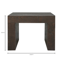 Evander Rustic Brown Dining Stool - Ornate Home