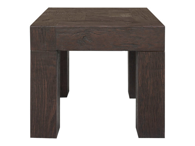 Evander Rustic Brown Side Table - Ornate Home