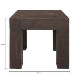 Evander Rustic Brown Side Table - Ornate Home