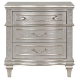 Evangeline Silver Oak 3-drawer Nightstand - Ornate Home