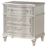 Evangeline Silver Oak 3-drawer Nightstand - Ornate Home