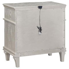 Evangeline Silver Oak 3-drawer Nightstand - Ornate Home