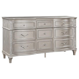Evangeline Silver Oak 9-drawer Dresser - Ornate Home