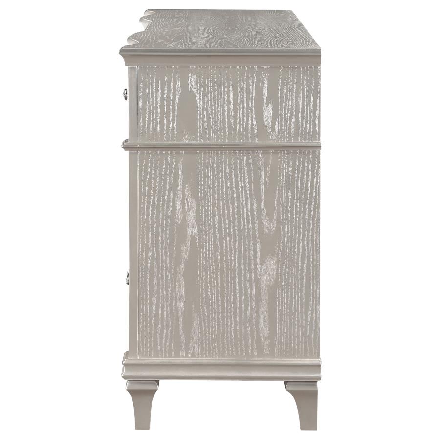 Evangeline Silver Oak 9-drawer Dresser - Ornate Home