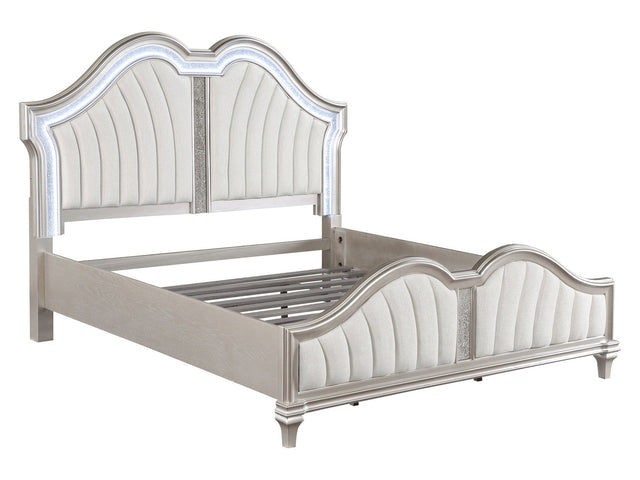 Evangeline Silver Oak California King Panel Bed - Ornate Home