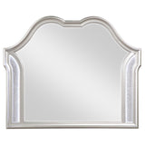 Evangeline Silver Oak Dresser Mirror - Ornate Home