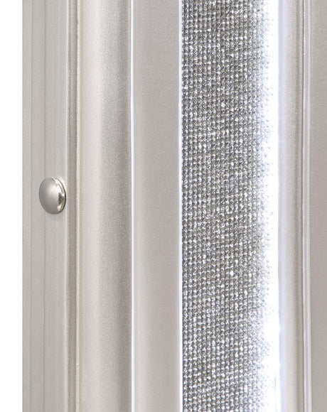 Evangeline Silver Oak Dresser Mirror - Ornate Home