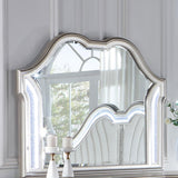 Evangeline Silver Oak Dresser Mirror - Ornate Home