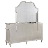 Evangeline Silver Oak Dresser and Mirror - Ornate Home