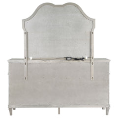 Evangeline Silver Oak Dresser and Mirror - Ornate Home