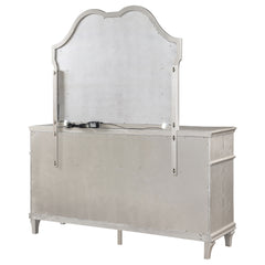 Evangeline Silver Oak Dresser and Mirror - Ornate Home