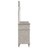 Evangeline Silver Oak Dresser and Mirror - Ornate Home