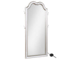 Evangeline Silver Oak Full Length LED Light Floor Mirror - Ornate Home