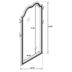 Evangeline Silver Oak Full Length LED Light Floor Mirror - Ornate Home