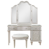 Evangeline Silver Oak Vanity Set - Ornate Home