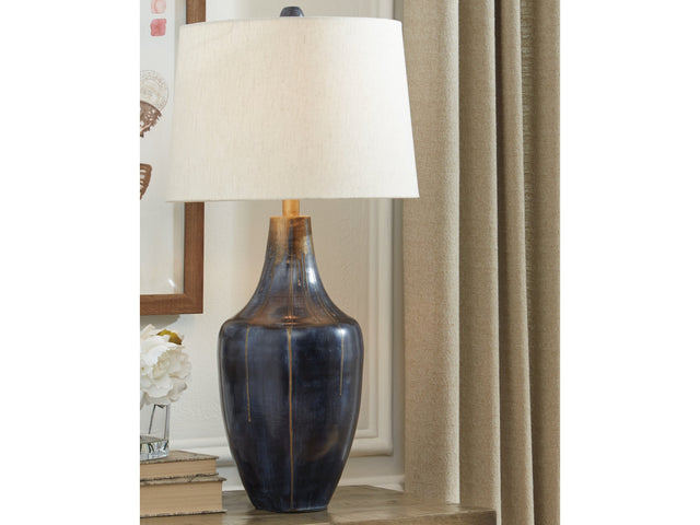Evania Indigo Table Lamp (Set of 2) - Ornate Home