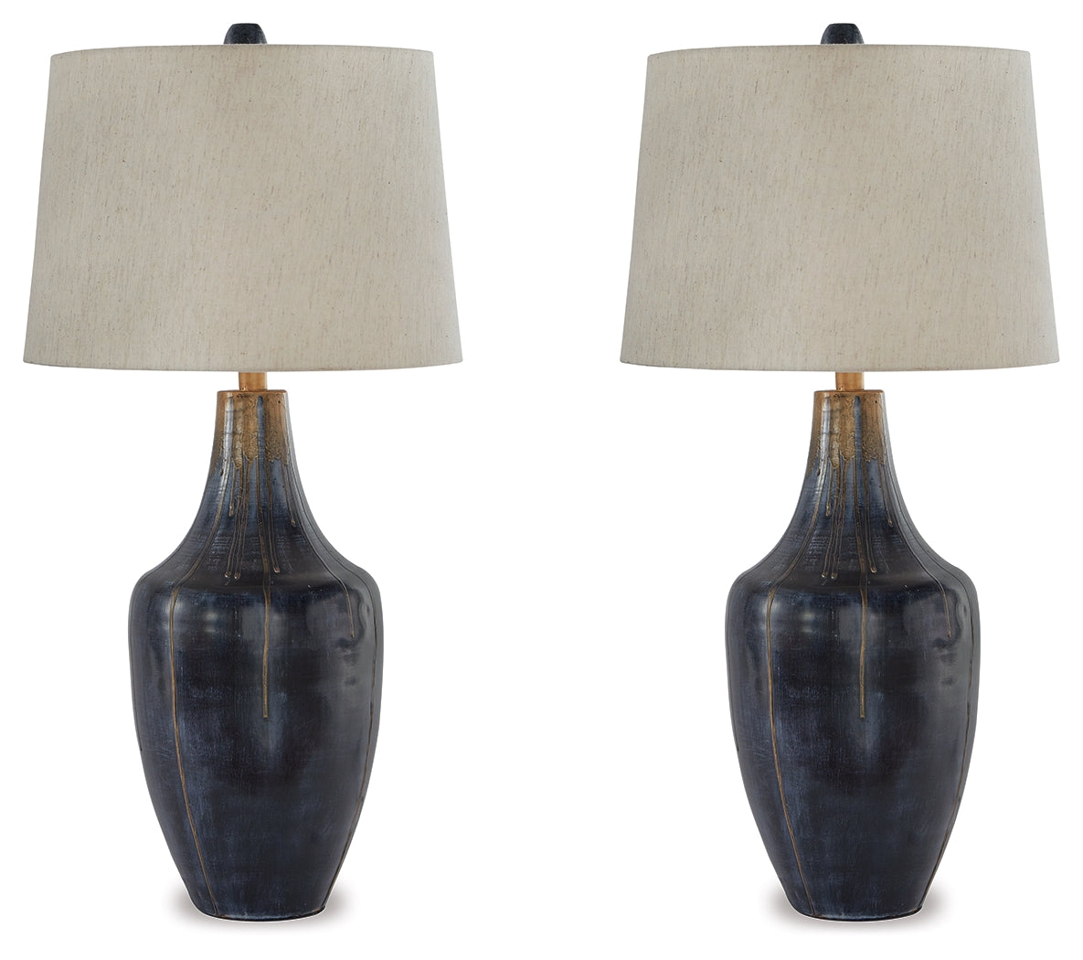 Evania Indigo Table Lamp (Set of 2) - Ornate Home