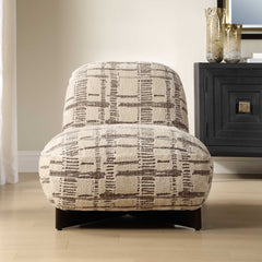 Evans Brown Modern Armless Accent Chair - Ornate Home