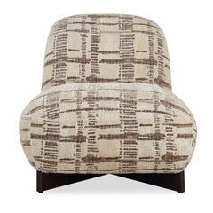 Evans Brown Modern Armless Accent Chair - Ornate Home