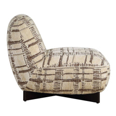 Evans Brown Modern Armless Accent Chair - Ornate Home