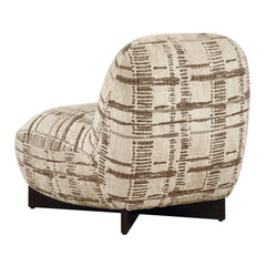 Evans Brown Modern Armless Accent Chair - Ornate Home