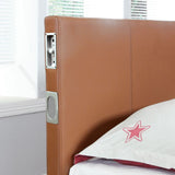 Evans Camel Twin Bed - Ornate Home