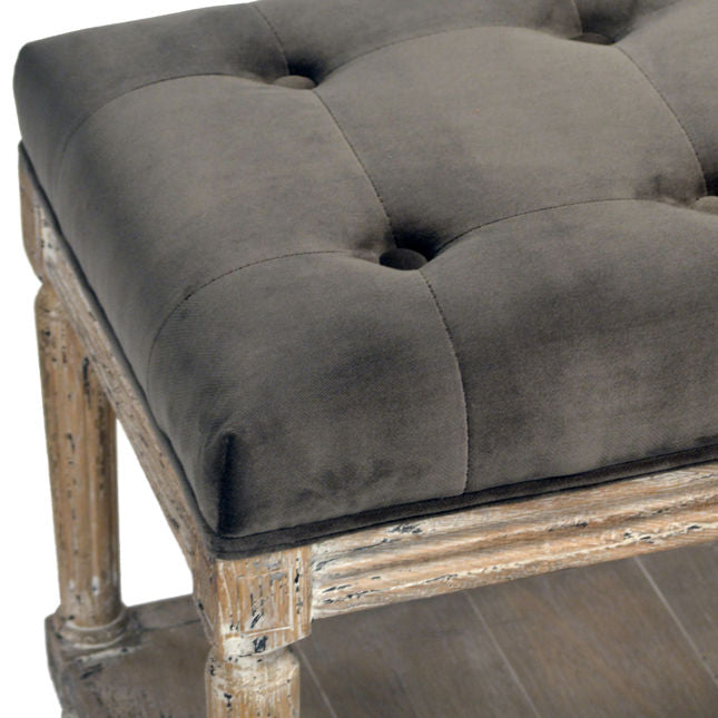 Evans Charcoal Bench - Ornate Home