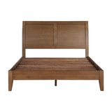 Evans Light Brown Eastern King Platform Bed - Ornate Home