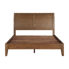 Evans Light Brown Eastern King Platform Bed - Ornate Home
