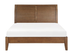 Evans Light Brown Queen Platform Bed - Ornate Home