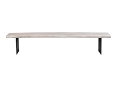 Evans White Dining Bench - Ornate Home