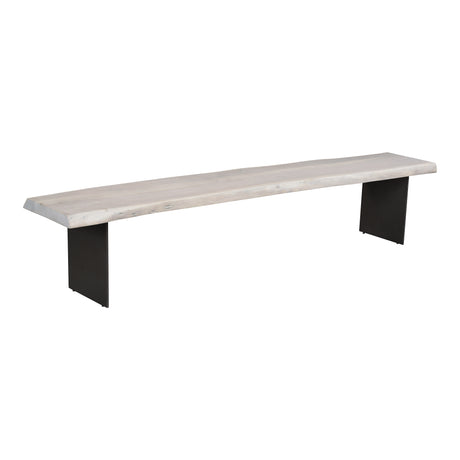Evans White Dining Bench - Ornate Home