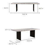 Evans White Dining Table - Ornate Home