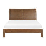 Evans Wire Brushed Light Brown 4-Piece Queen Bedroom Set - Ornate Home