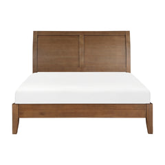 Evans Wire Brushed Light Brown 5-Piece Queen Bedroom Set - Ornate Home
