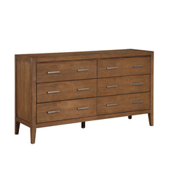 Evans Wire Brushed Light Brown 5-Piece Queen Bedroom Set - Ornate Home