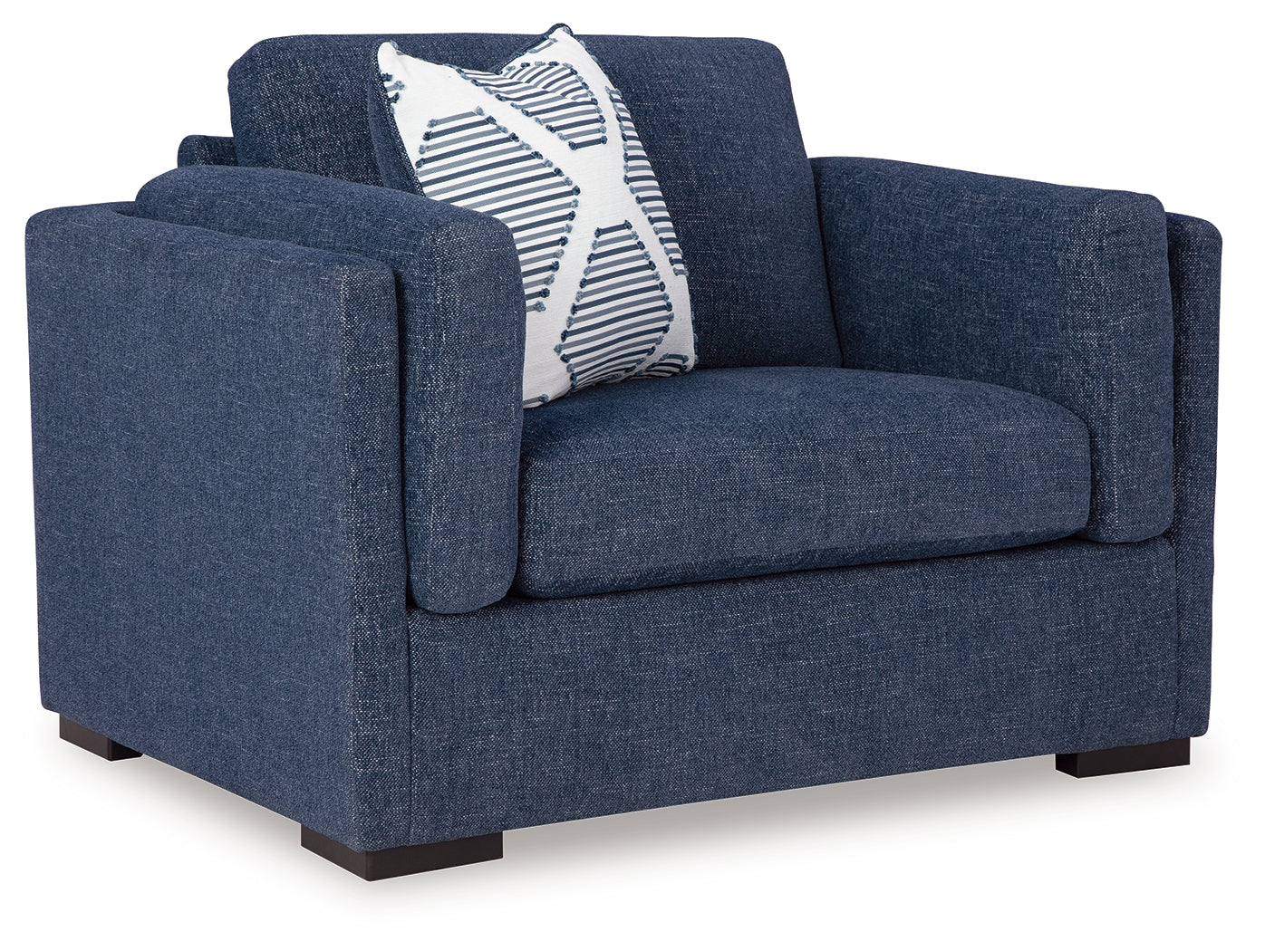 Evansley Navy Oversized Chair & Ottoman (Online Special Price) - Ornate Home
