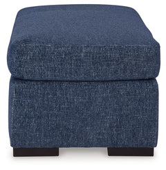 Evansley Navy Oversized Chair & Ottoman - Ornate Home