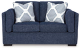 Evansley Navy Sofa & Loveseat - Ornate Home