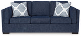 Evansley Navy Sofa - Ornate Home