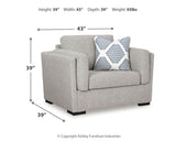Evansley Oversized Chair and Ottoman (Online Special Price) - Ornate Home
